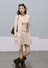 Madrid Wonderful Knit Cardigan & Dress Set